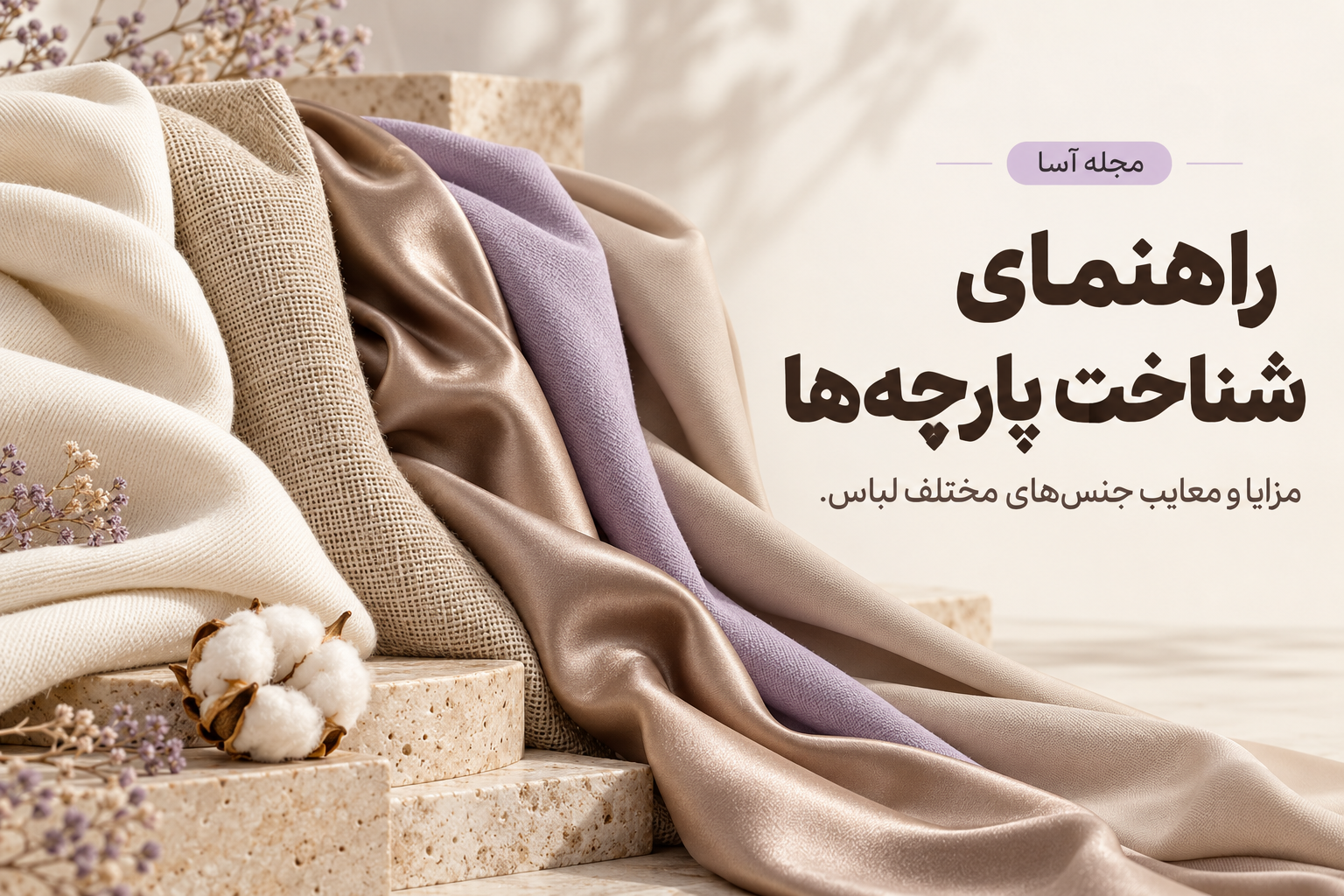 تفاوت جنس‌های مختلف پارچه لباس؛ مزایا و معایب هر پارچه